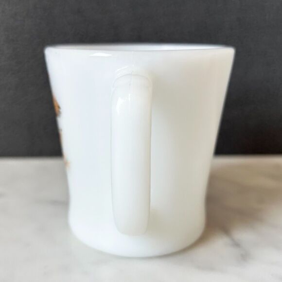 Vintage Fire King Anchor Hocking Mug Coffee Cup D Handle Ring Necked Pheasant - Picture 4 of 7